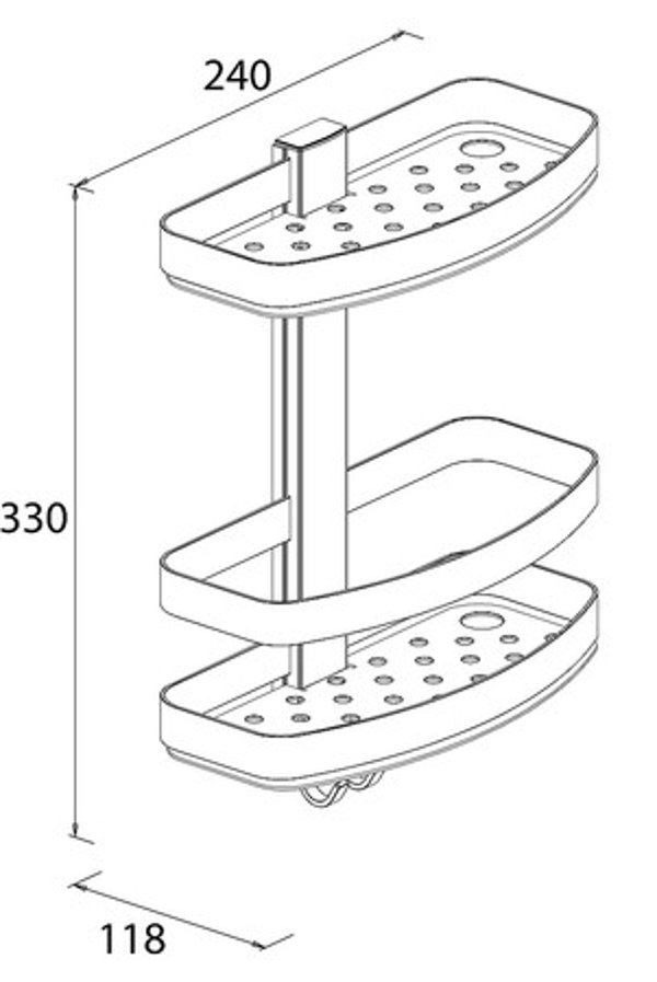 Bravat Drill / Screw Shower Caddy Wayfair.co.uk